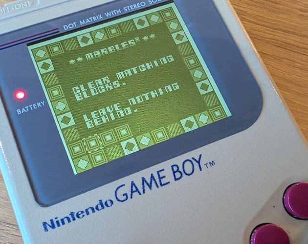 Screenshot 2 for Marbles² for the Game Boy