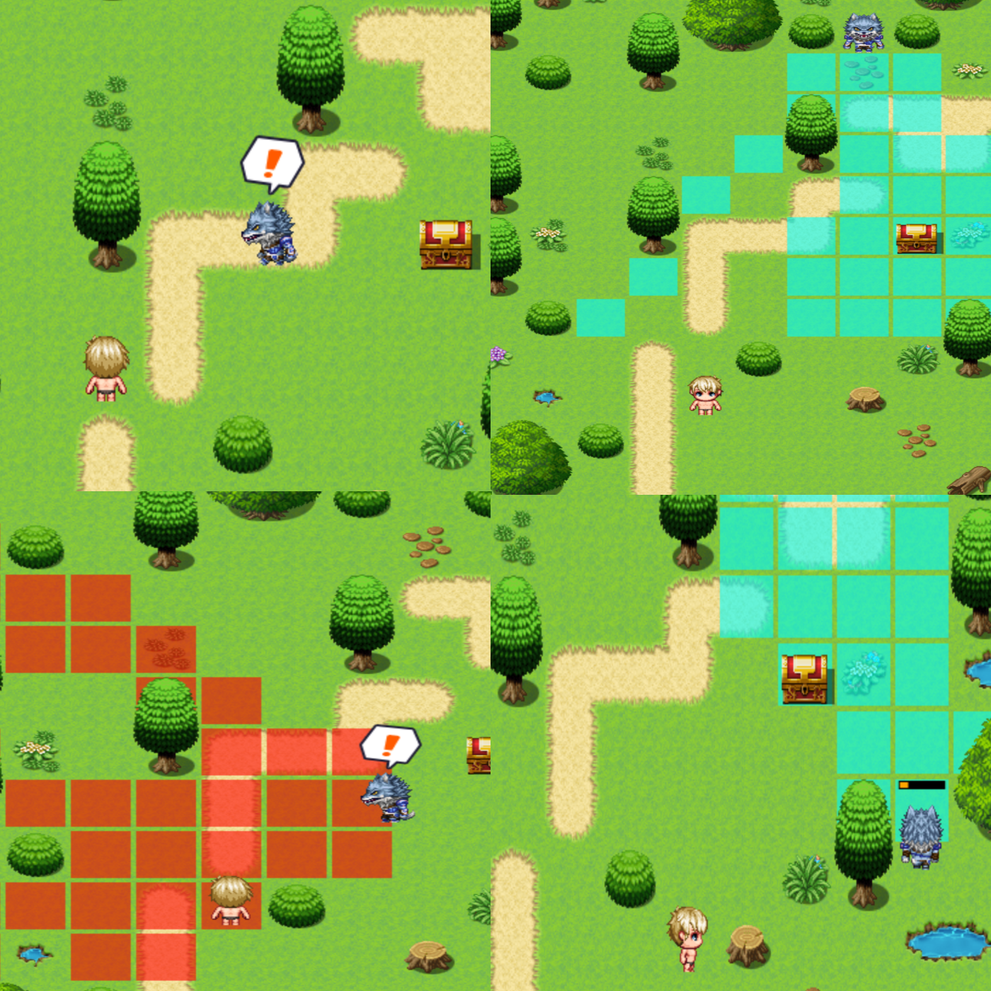 RPG Maker MZ Plugin - Event Sight & Aggro System by CFpandaRPG