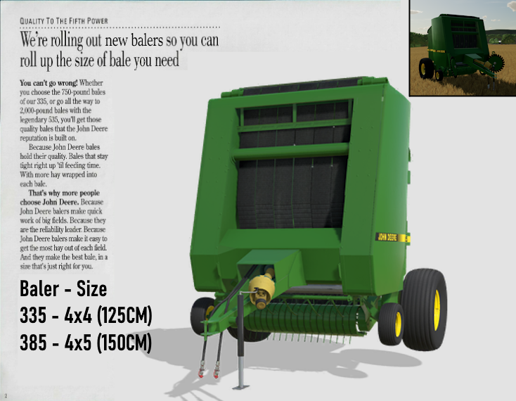 Screenshot 3 for John Deere 30, 5, 6, and 7 Series Round Balers - FS22