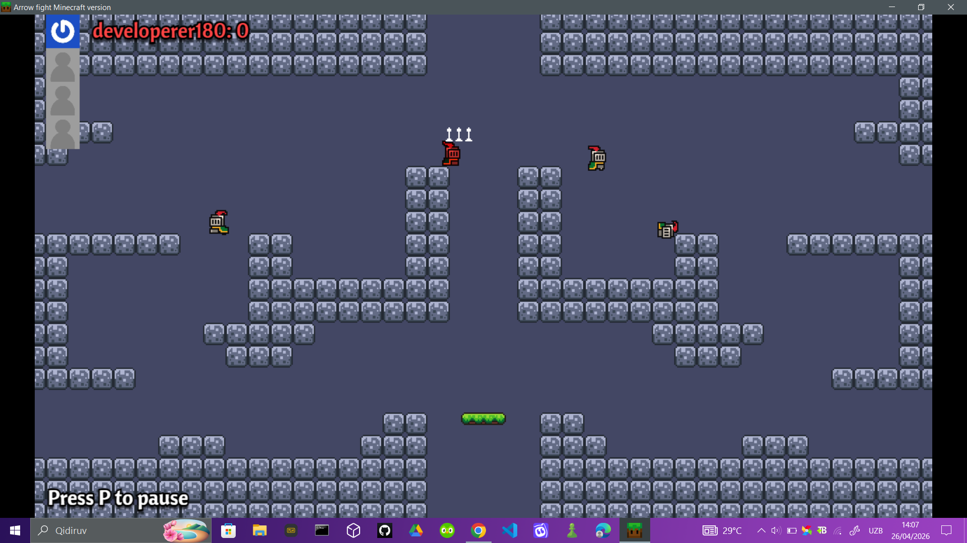Arrow fight 1 minecraft edtion by developerew4