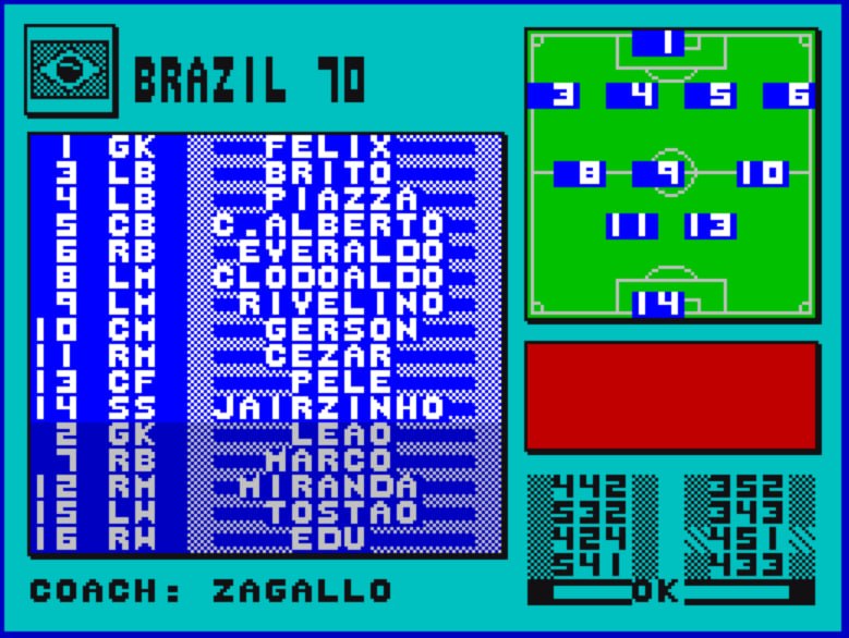 ¡Anotando goles en la Speccy Cup! Vista de la portería en Speccy Soccer