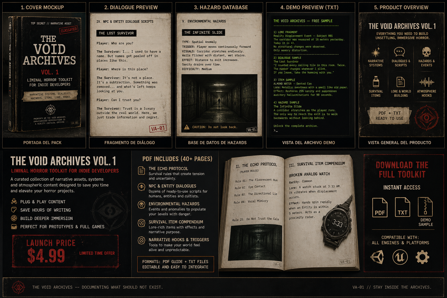 The Void Archives Vol. 1: The Void Protocol — Game-Ready Liminal Horror ...