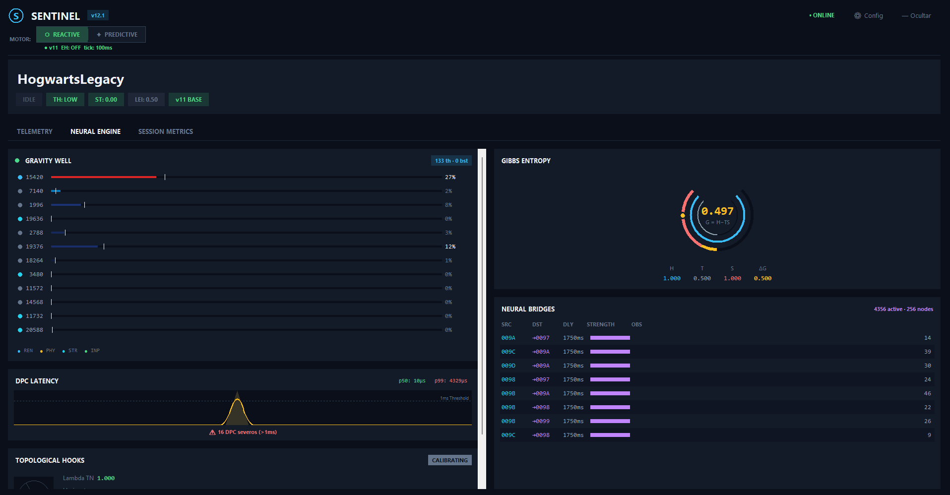 Screenshot 2 for Sentinel v12 Obsidian Game Optimizer