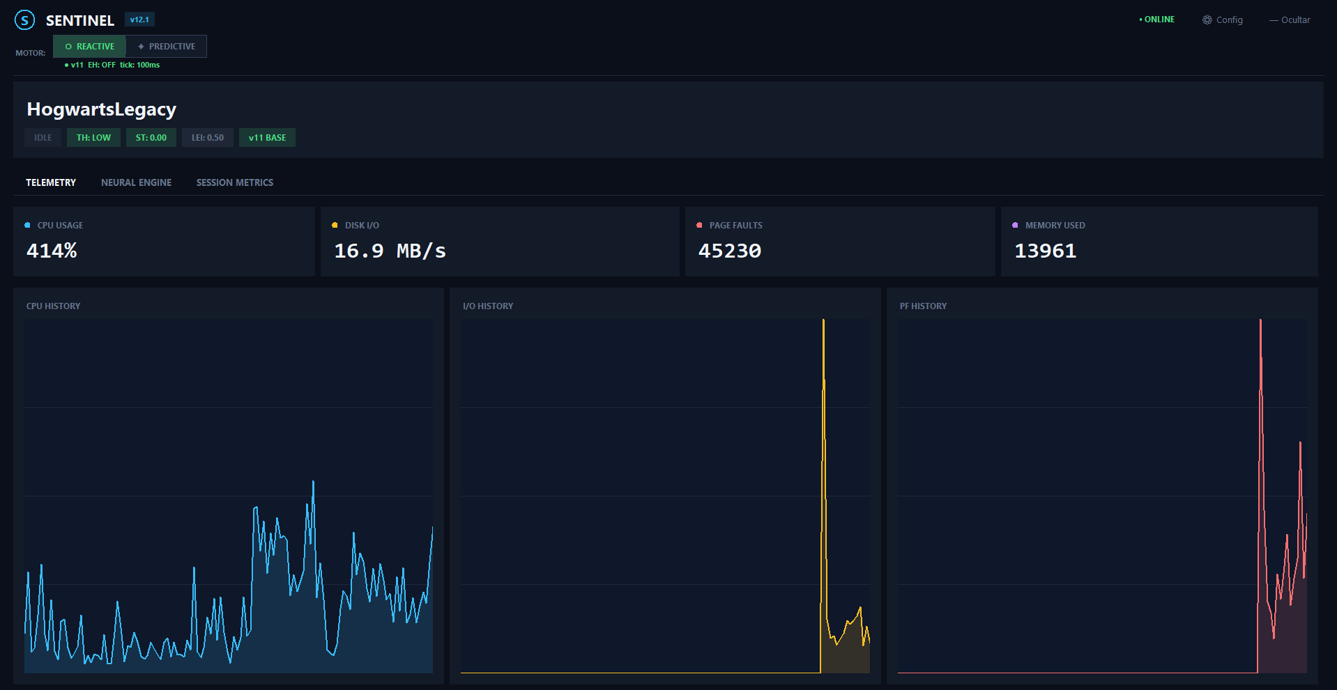 Screenshot 4 for Sentinel v12 Obsidian Game Optimizer