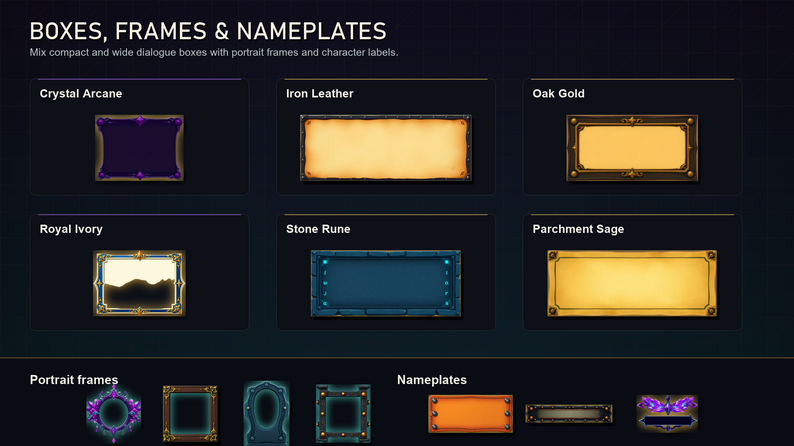 Ui Dialog Games. Examples Fantasy RPG Dialogue UI System – Choices, NPC Interaction & Textboxes ...