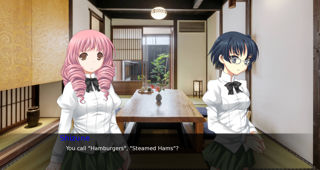 Screenshot 2 for Steamed Hams but is Katawa Shoujo