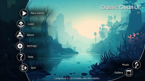 Classic Clean UI v1.1 Update - Classic Clean UI (Ren'Py GUI Kit ...
