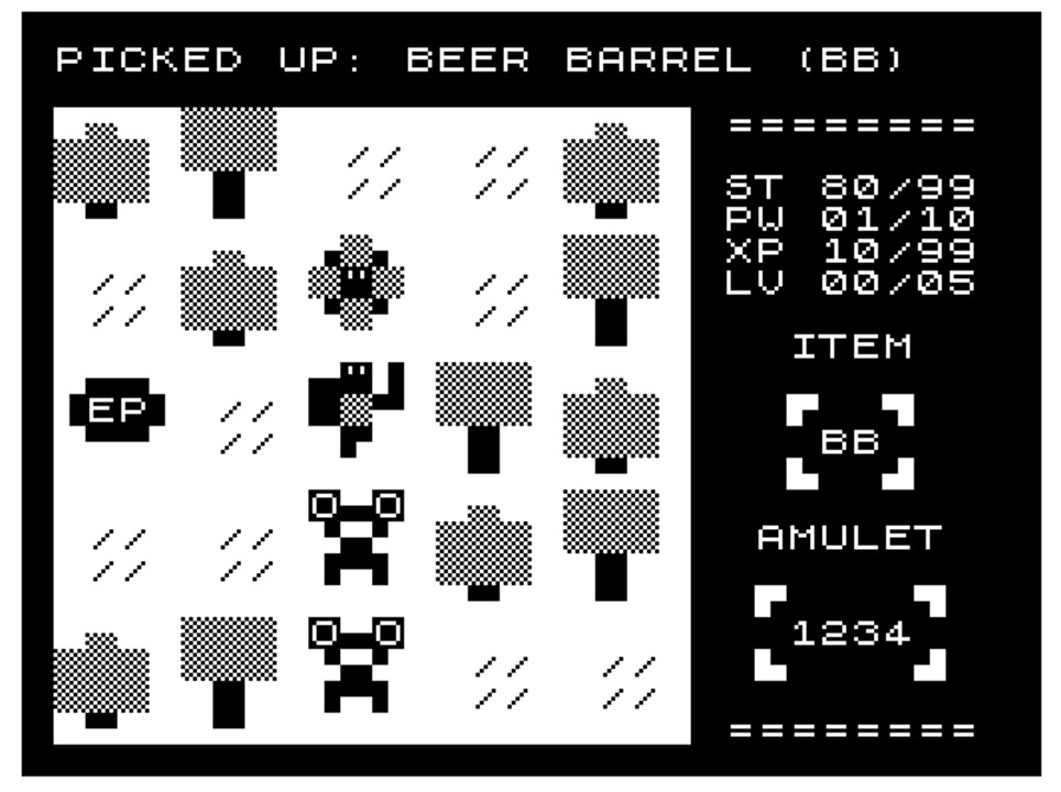 Sinclair ZX 81) The Legend Of Zedd by Naranjito Games