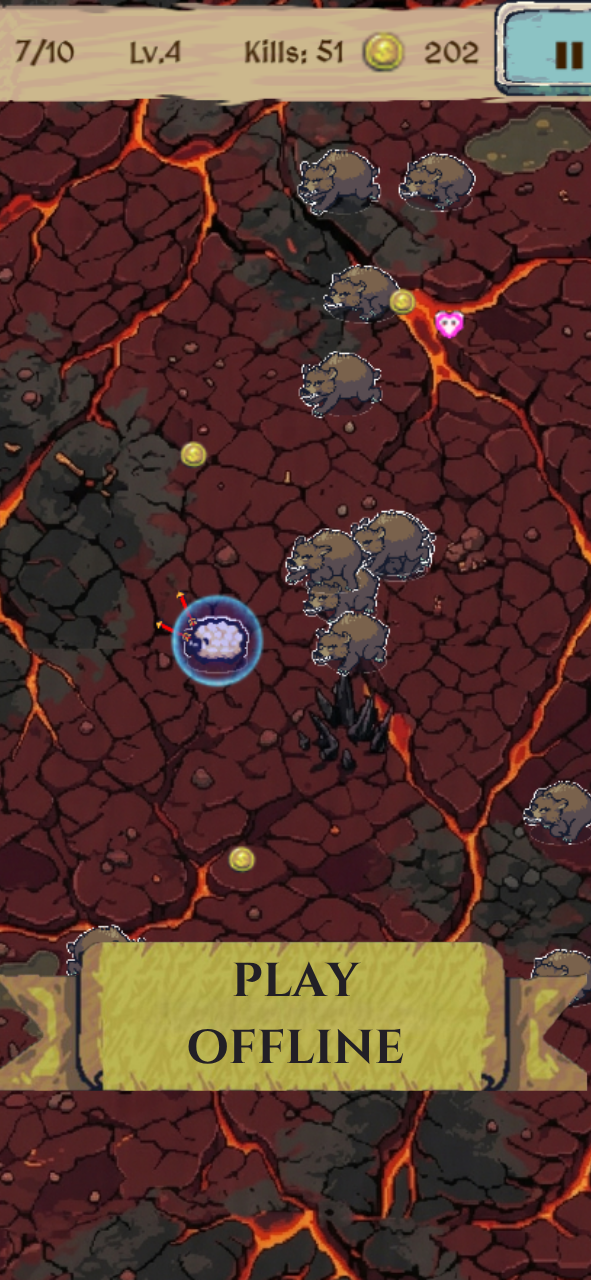 Screenshot 2 for SheepKnight: Offline Survivors