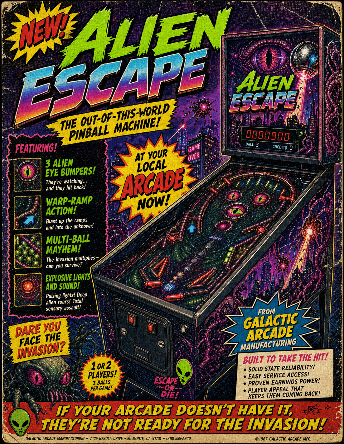 Screenshot 7 for Alien Escape Pinball