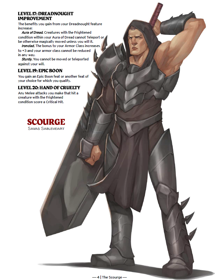 Screenshot 6 for THE SCOURGE CLASS - DND 5.5E