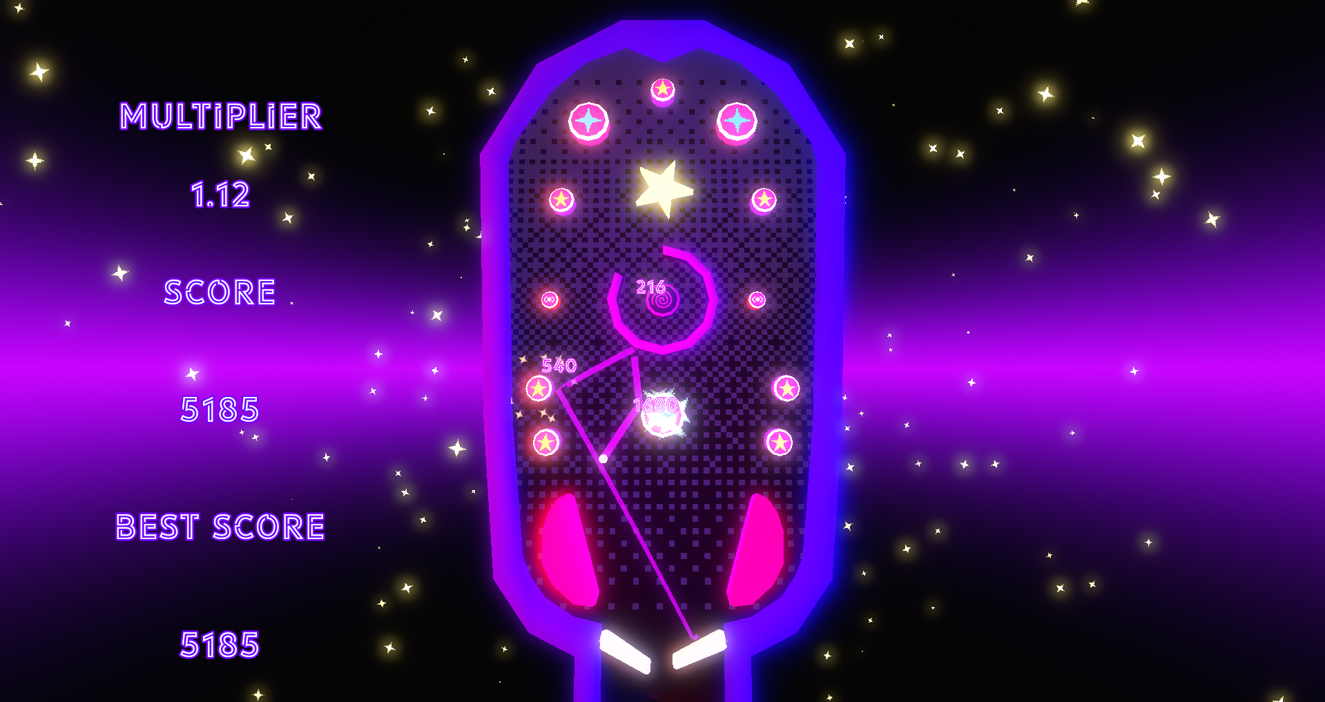 Screenshot 2 for Starglow Pinball