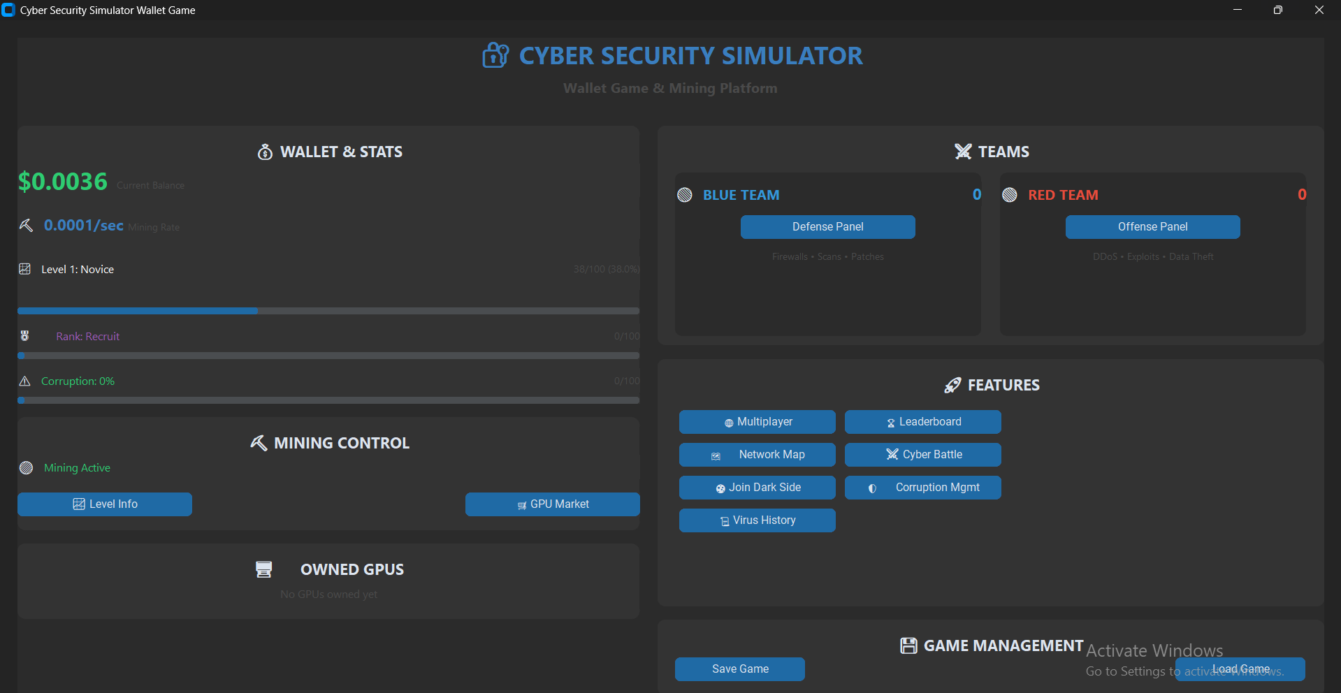 Cyber security simulator by Shadowasian
