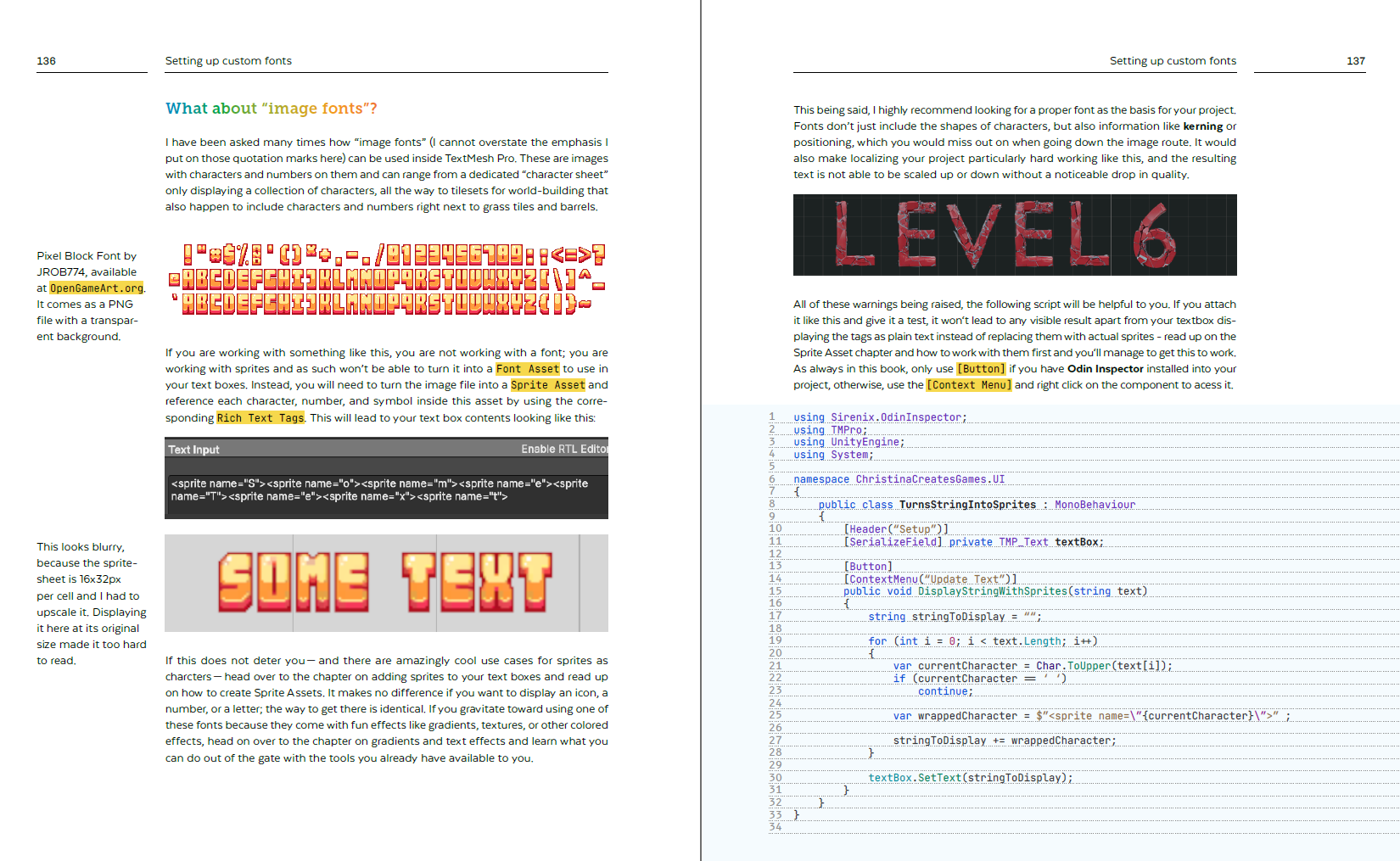 Screenshot 7 for The Ultimate Handbook for Unity's TextMesh Pro
