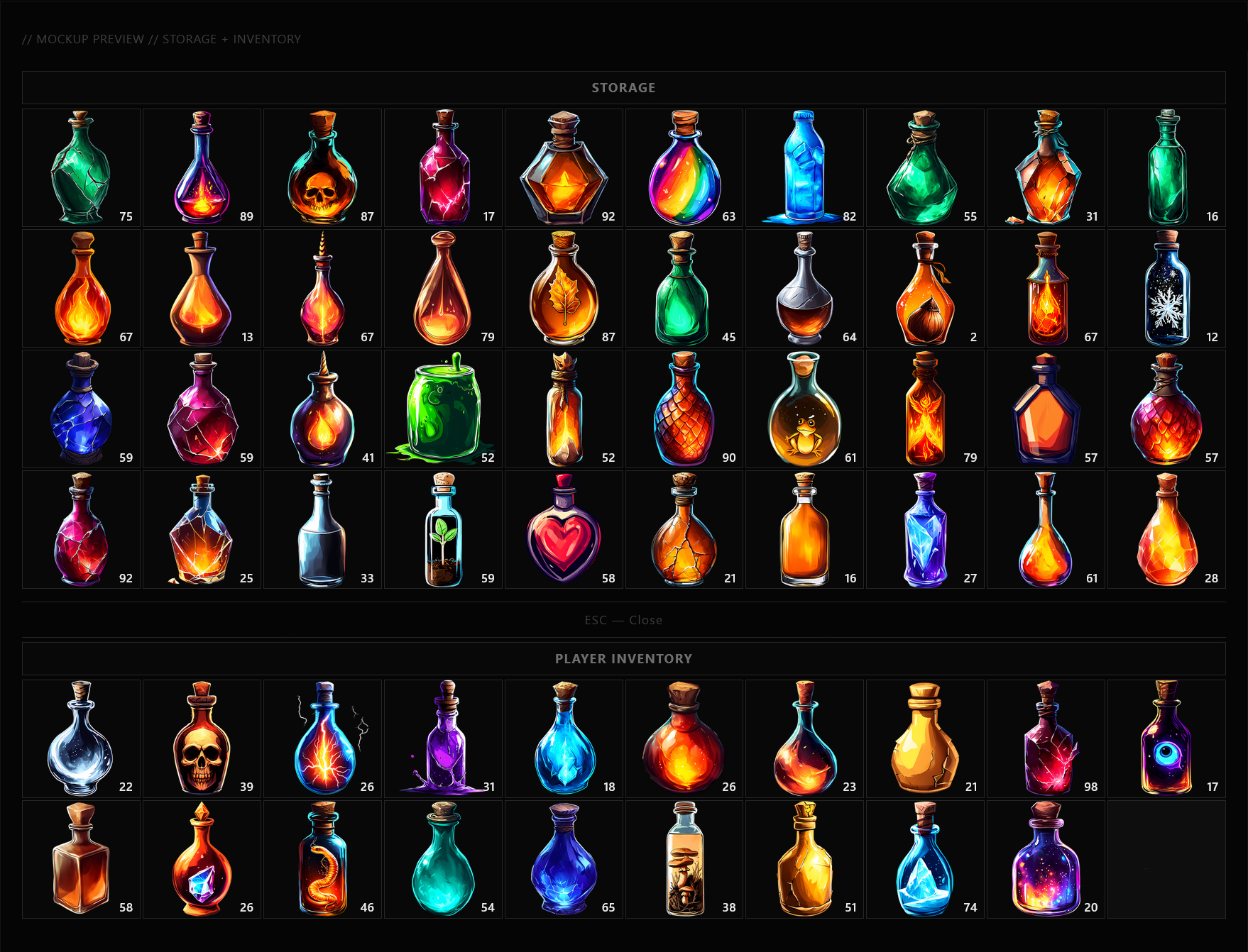 Potions Pack Vol. 2 — Vials & Elixirs +109 by Wenrexa