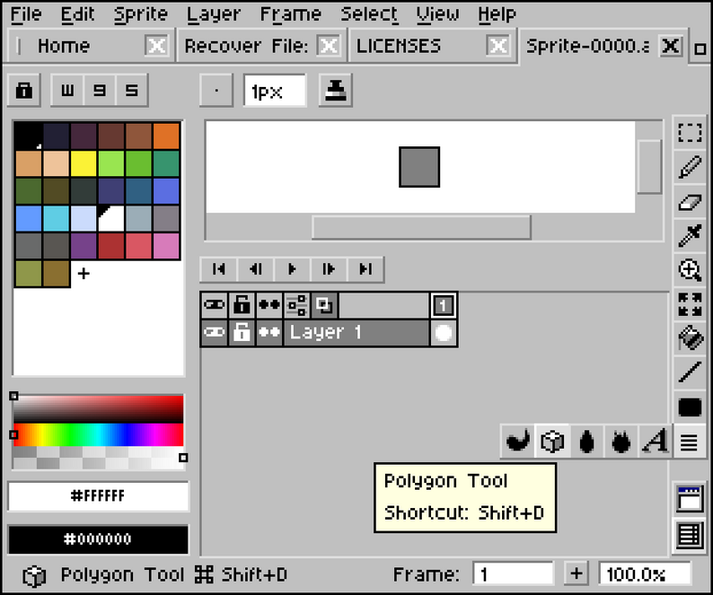 Aseprite Windows 95 Theme by Void