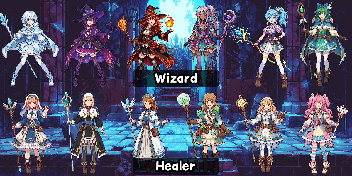 RPG Job Character pack Vol.1 by EXAMGAMES