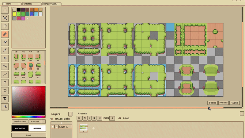 Screenshot 3 for Pxlated – Free Pixel Art Editor Browser & Download