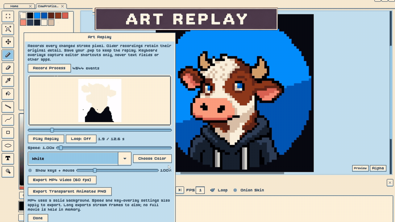 Screenshot 5 for Pxlated – Free Pixel Art Editor Browser & Download