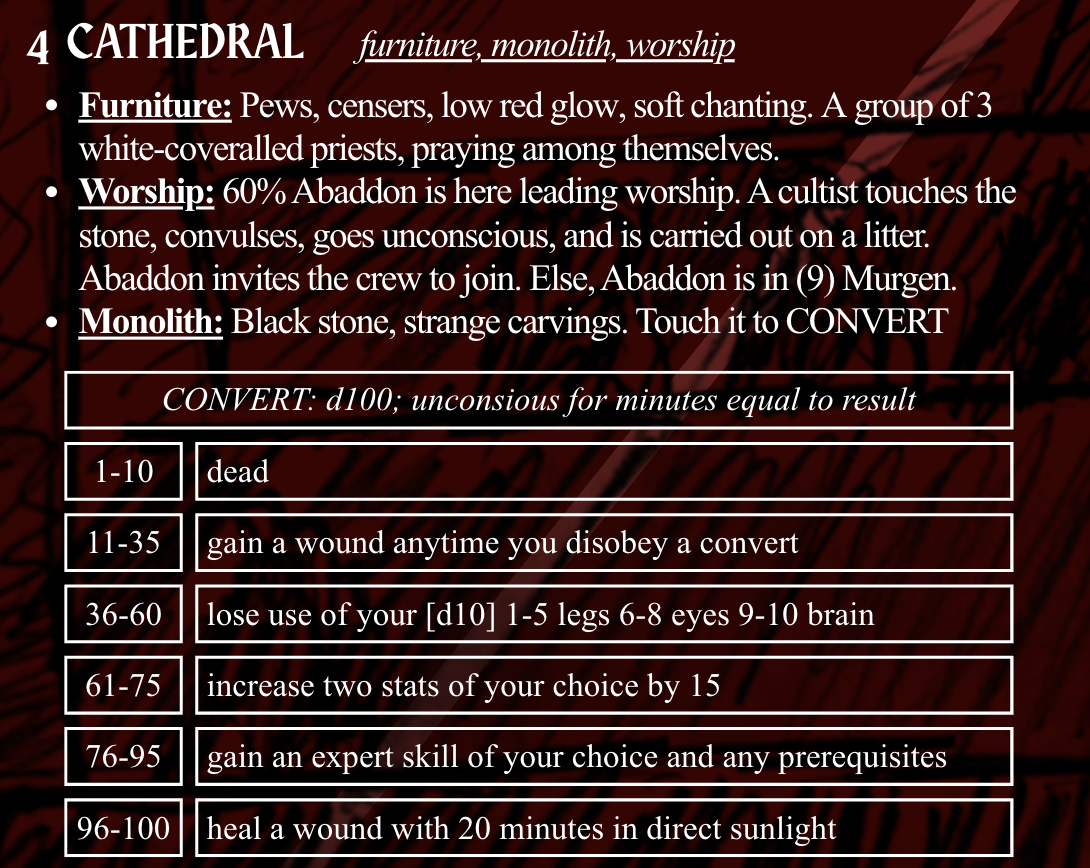 Screenshot 5 for Vox Patrum: A Mothership RPG Pamphlet Adventure