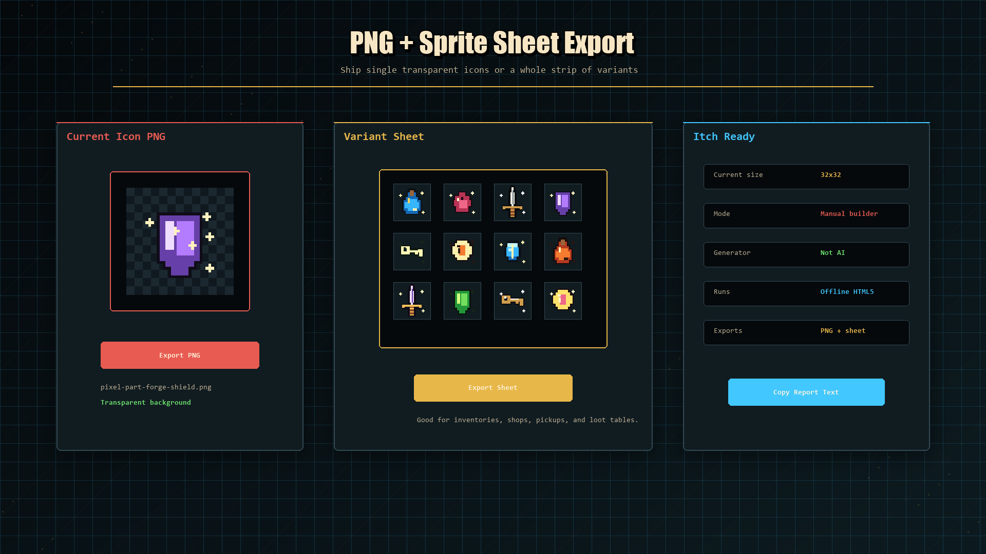 Pixelforge Icon Pixel Part Forge – Create RPG Item Icons Fast (Modular Pixel Builder ...