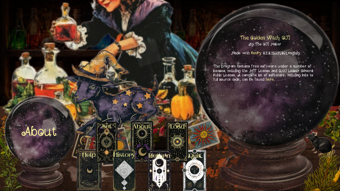 The Golden Witch GUI by The GUI Maker