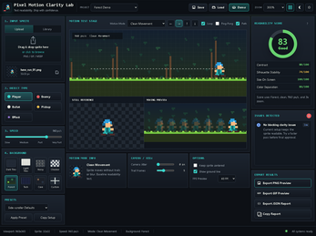 Test Object Sprites Pixel Motion Clarity Lab – Test Sprite Visibility & Readability in ...