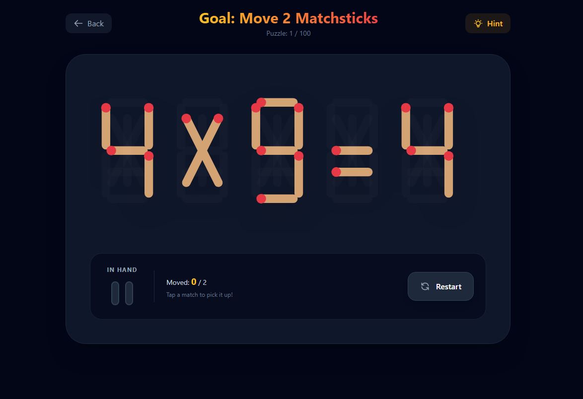 Matchstick Math Puzzles by rob
