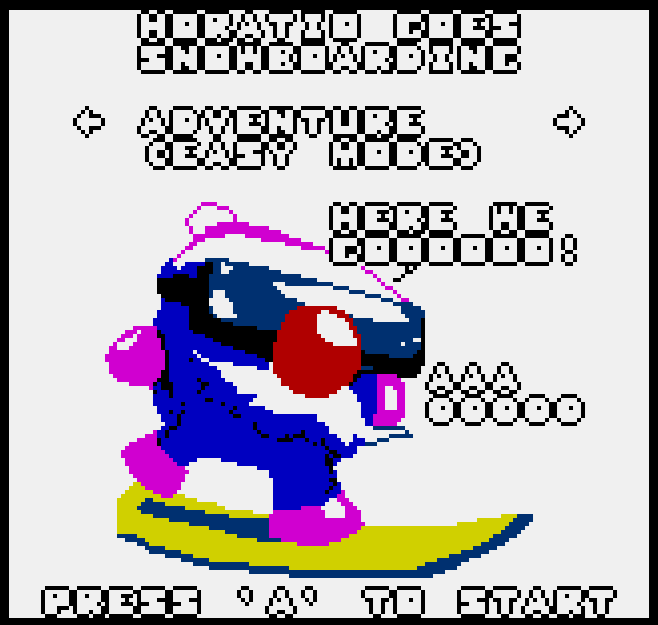 Screenshot 2 for Horatio Goes Snowboading for Neo Geo Pocket Color