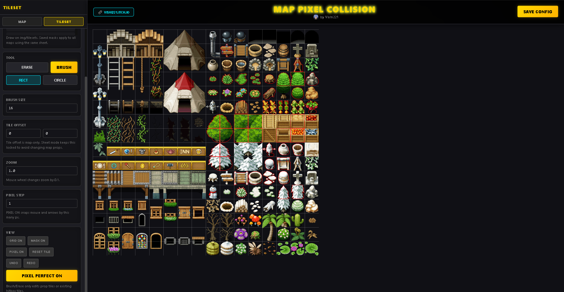 Screenshot 2 for RPG Maker MV/MZ - Map Pixel Collision & Parallax Tile