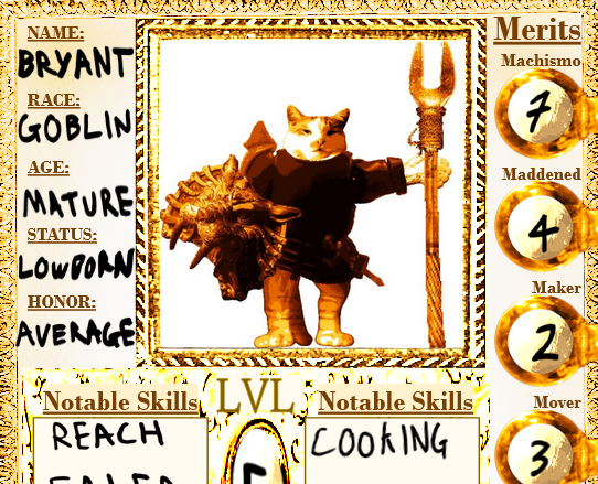 Screenshot 3 for Tales of the Dreamer King : VORPOLAPORIA (Character sheets)
