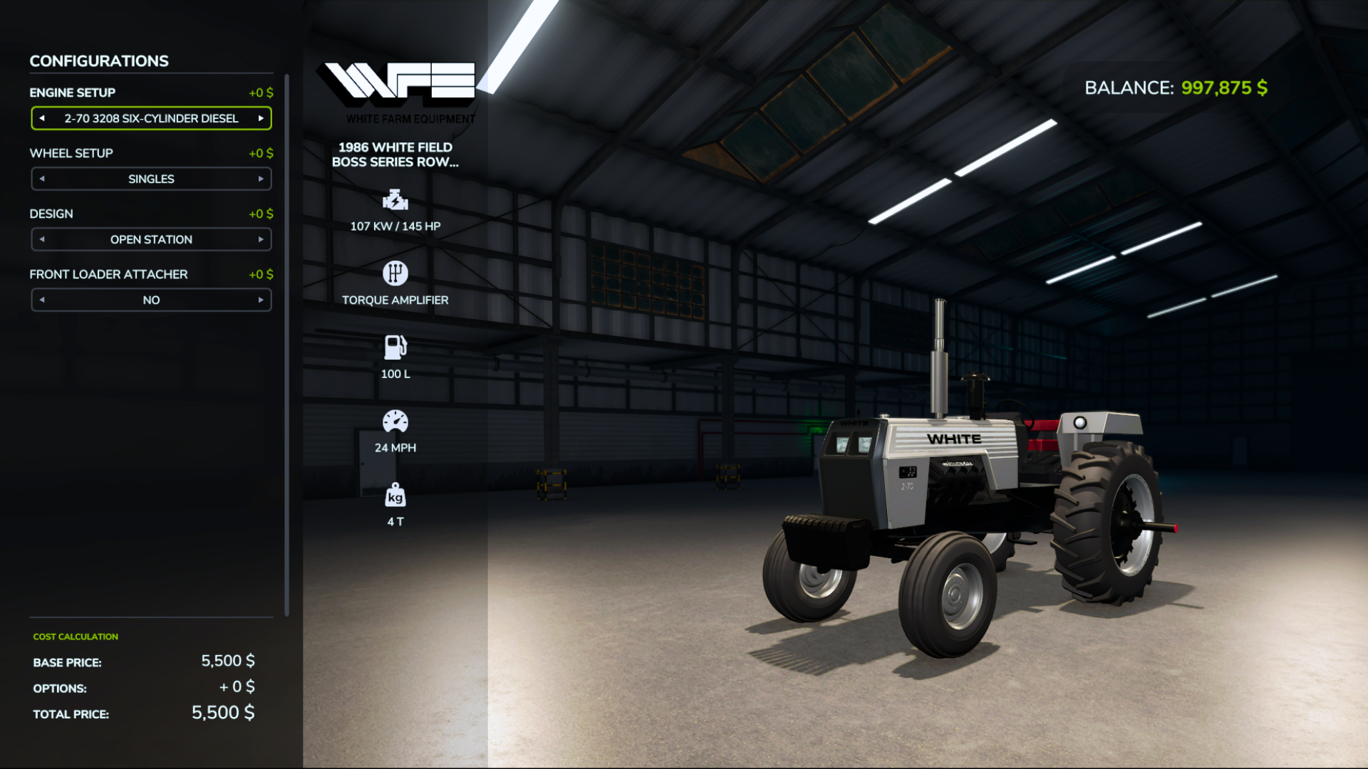 Screenshot 7 for 1986 White Field Boss Series Row Crop