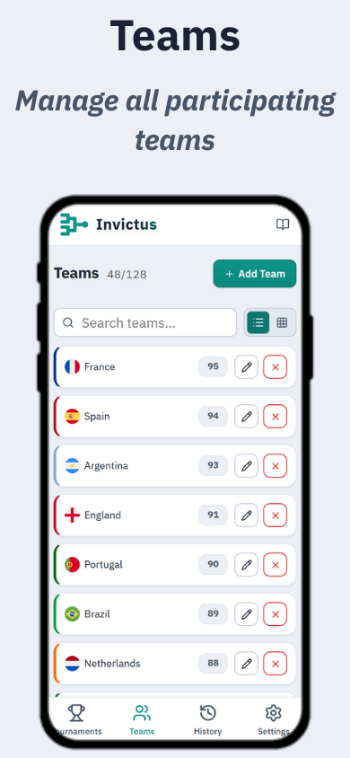 Screenshot 2 for Invictus - Tourament Maker