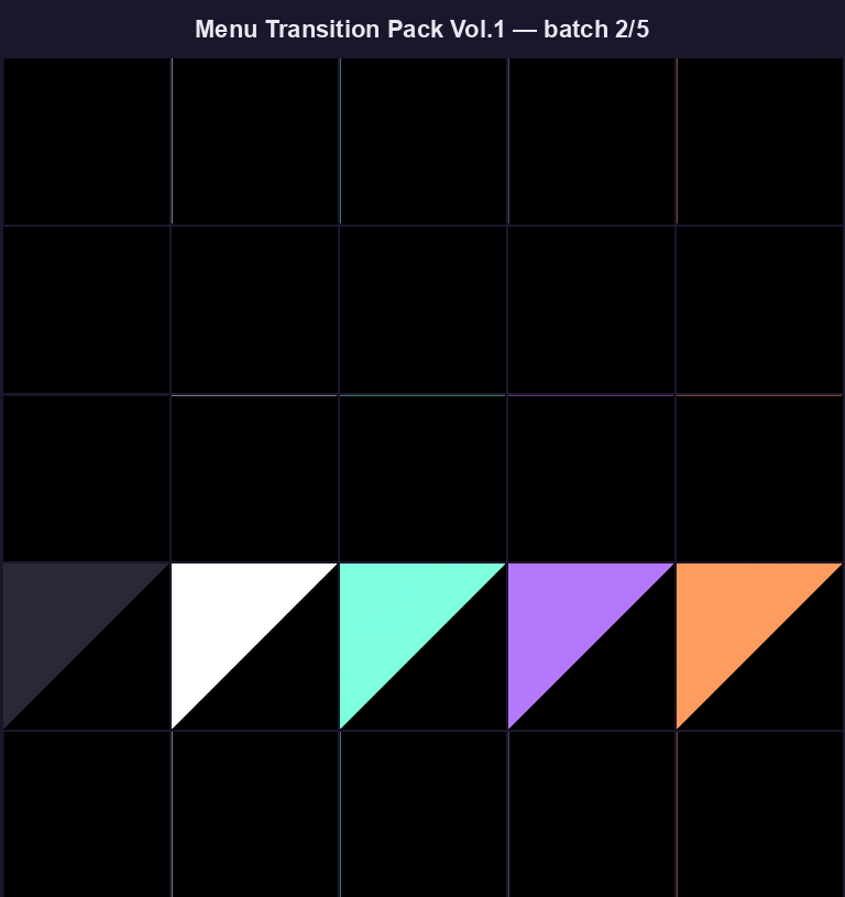 Menu Transition Pack Vol.1 by Mochi Lab Studio