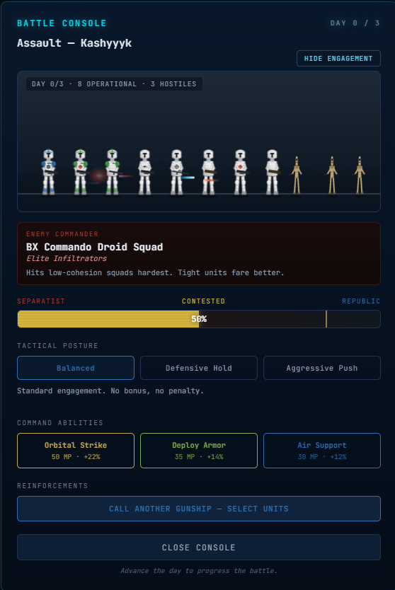 Screenshot 3 for Star Wars Clone Company Commander