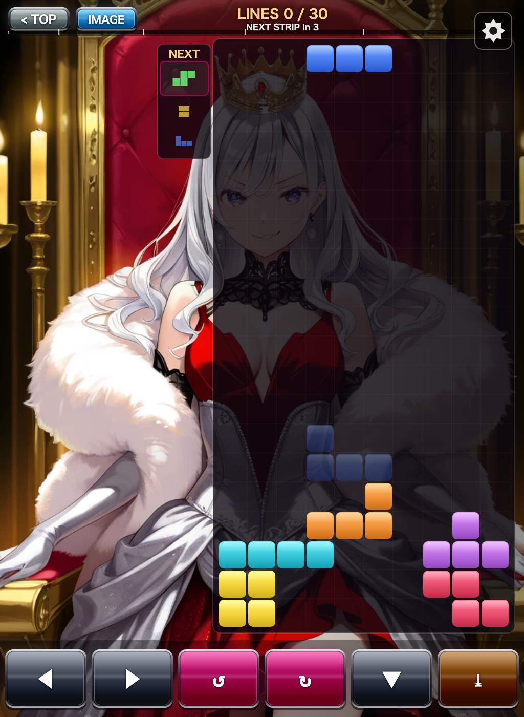 Screenshot 3 for Femdom Tetris