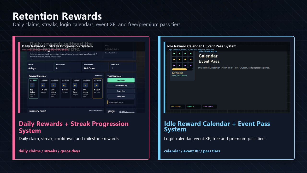Game Progression Designer Bundle — 7 HTML5 Tools + Quick Starter by ...