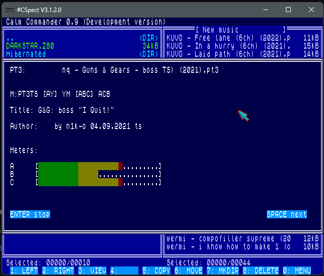 CalmCommander 0.94 – What's New - CalmCommander (ZX Spectrum Next