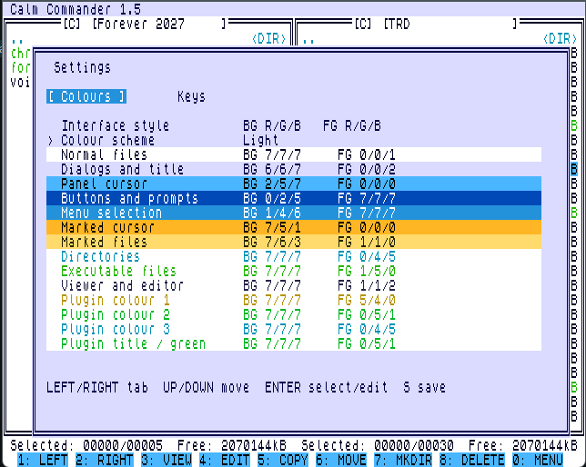 CalmCommander (ZX Spectrum Next) by shrek128
