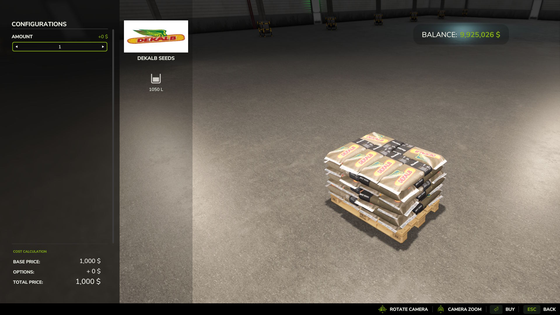 Screenshot 3 for FS25 DEKALB VT Double PRO Seed Pallet