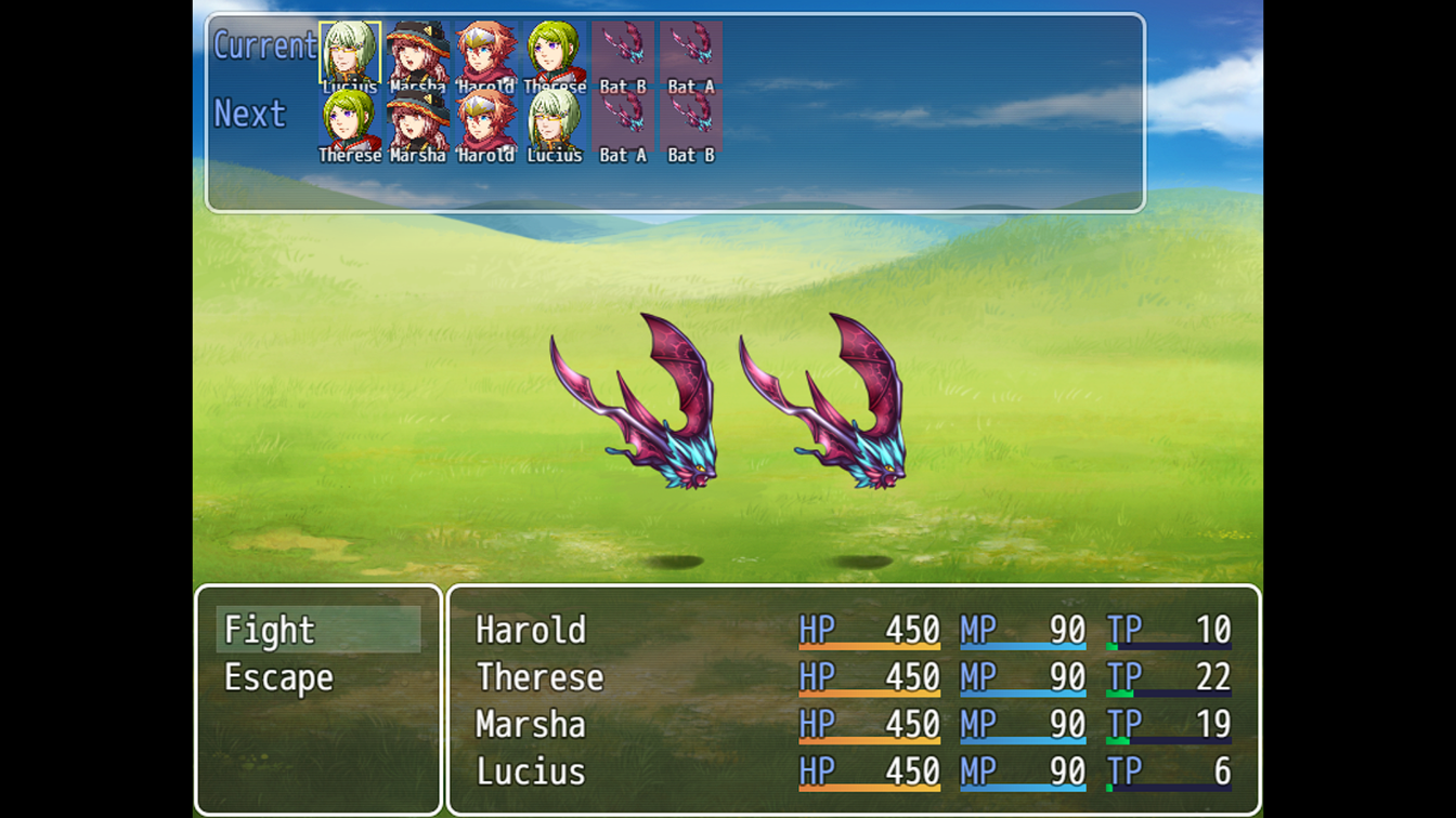 Screenshot 2 for Order Turn Battle (OTB) Plugin for RPG Maker MV
