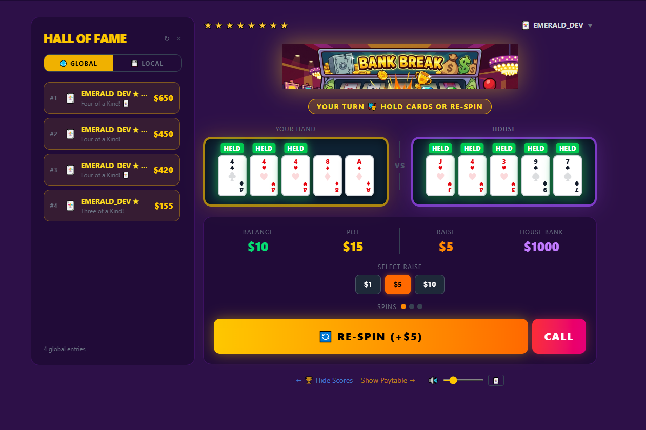 Screenshot 4 for Bank Break Poker