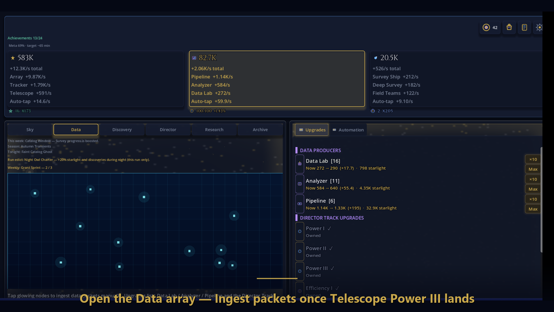 Screenshot 2 for Stellar Observatory Idle