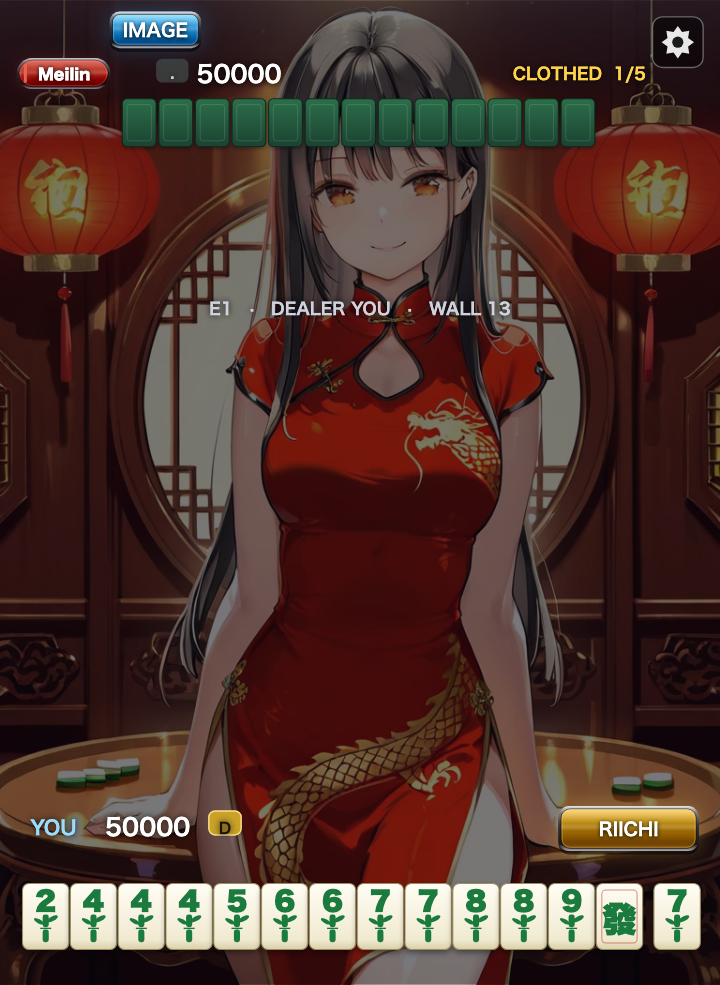 Screenshot 4 for Bamboo Mahjong Girls