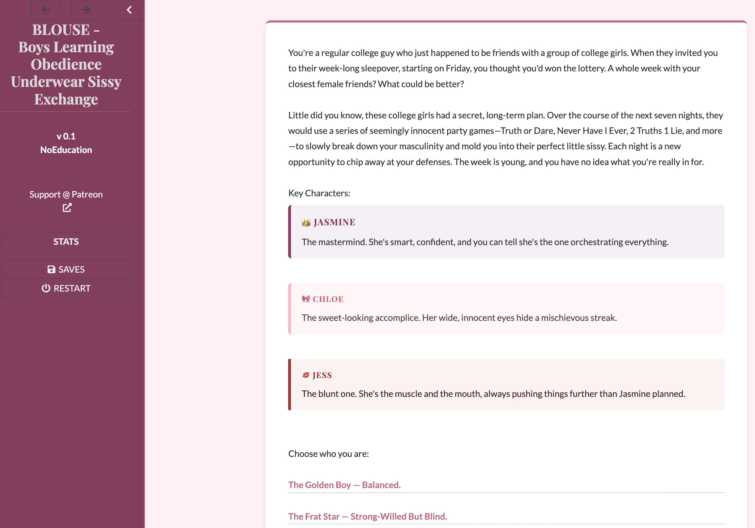 Screenshot 5 for BLOUSE - Boys Learning Obedience Underwear Sissy Exchange