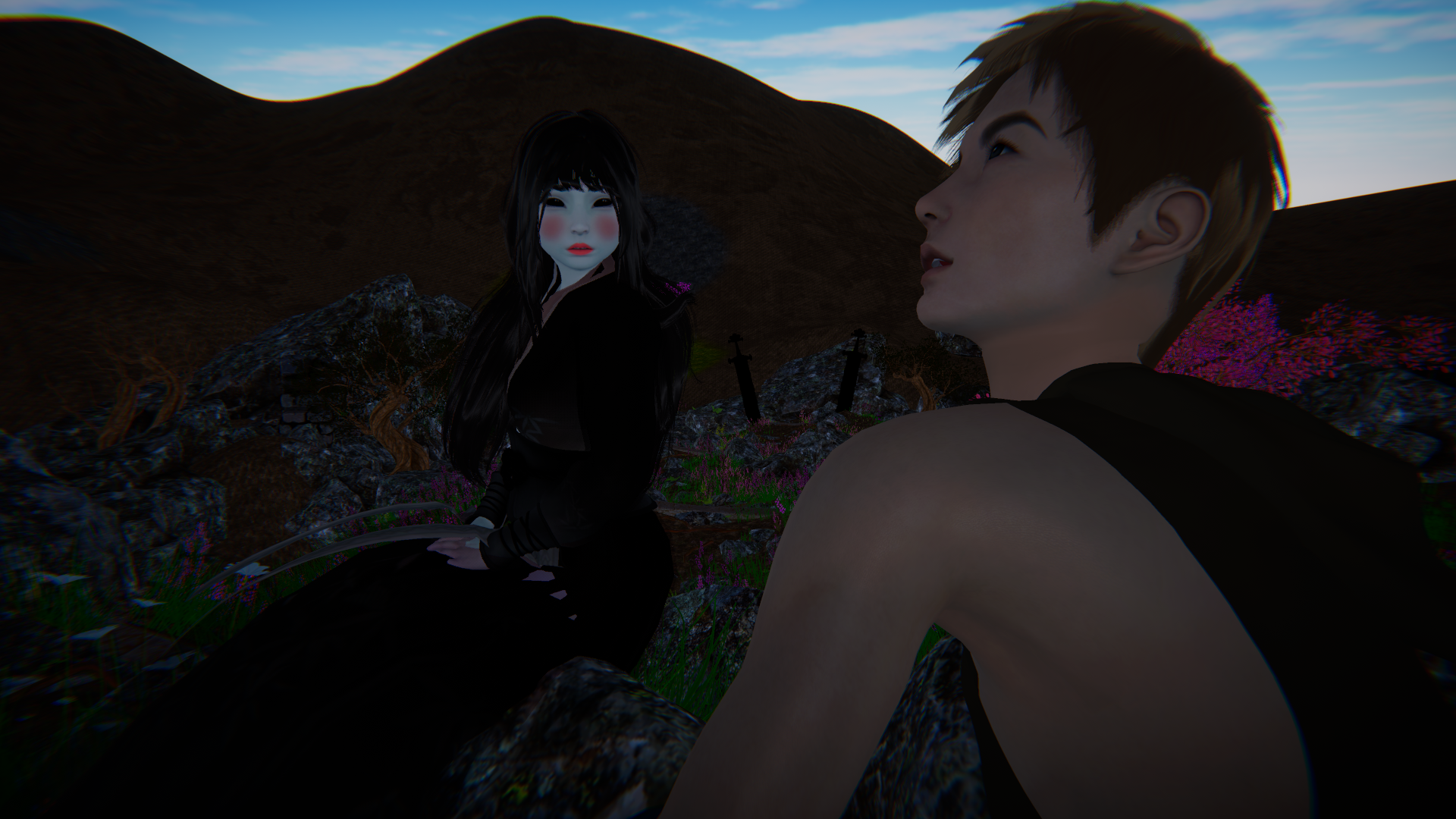 Screenshot 7 for Kageshini (World's Crossing Academy - Extra Romance Route)