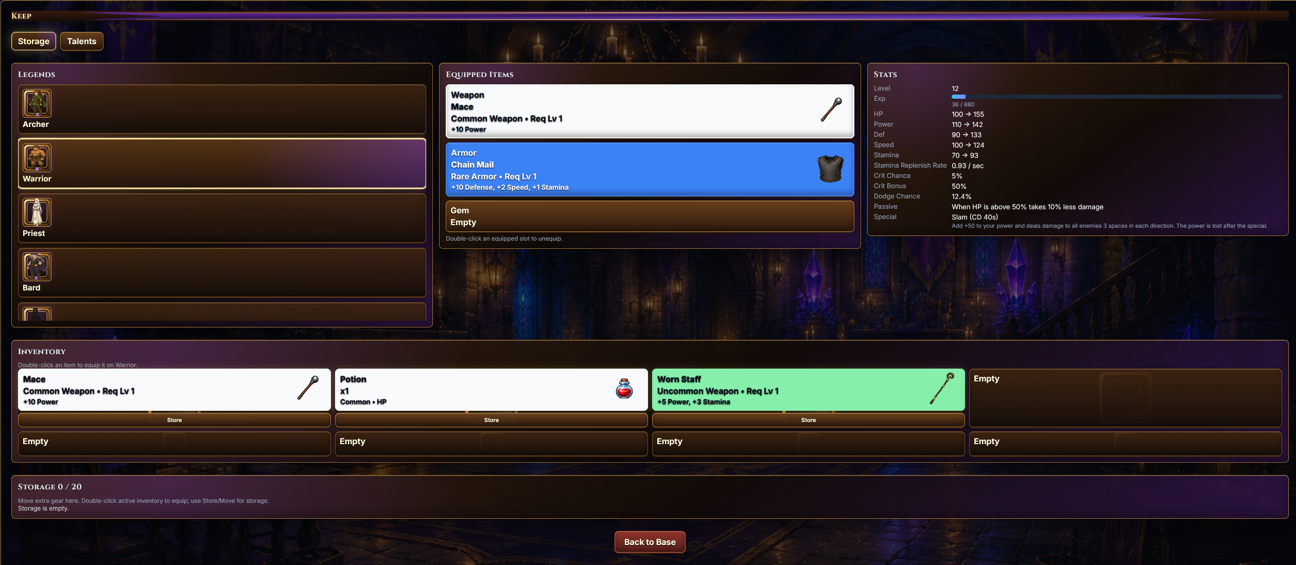 Screenshot 3 for Legends & Loot RPG Tower Defense