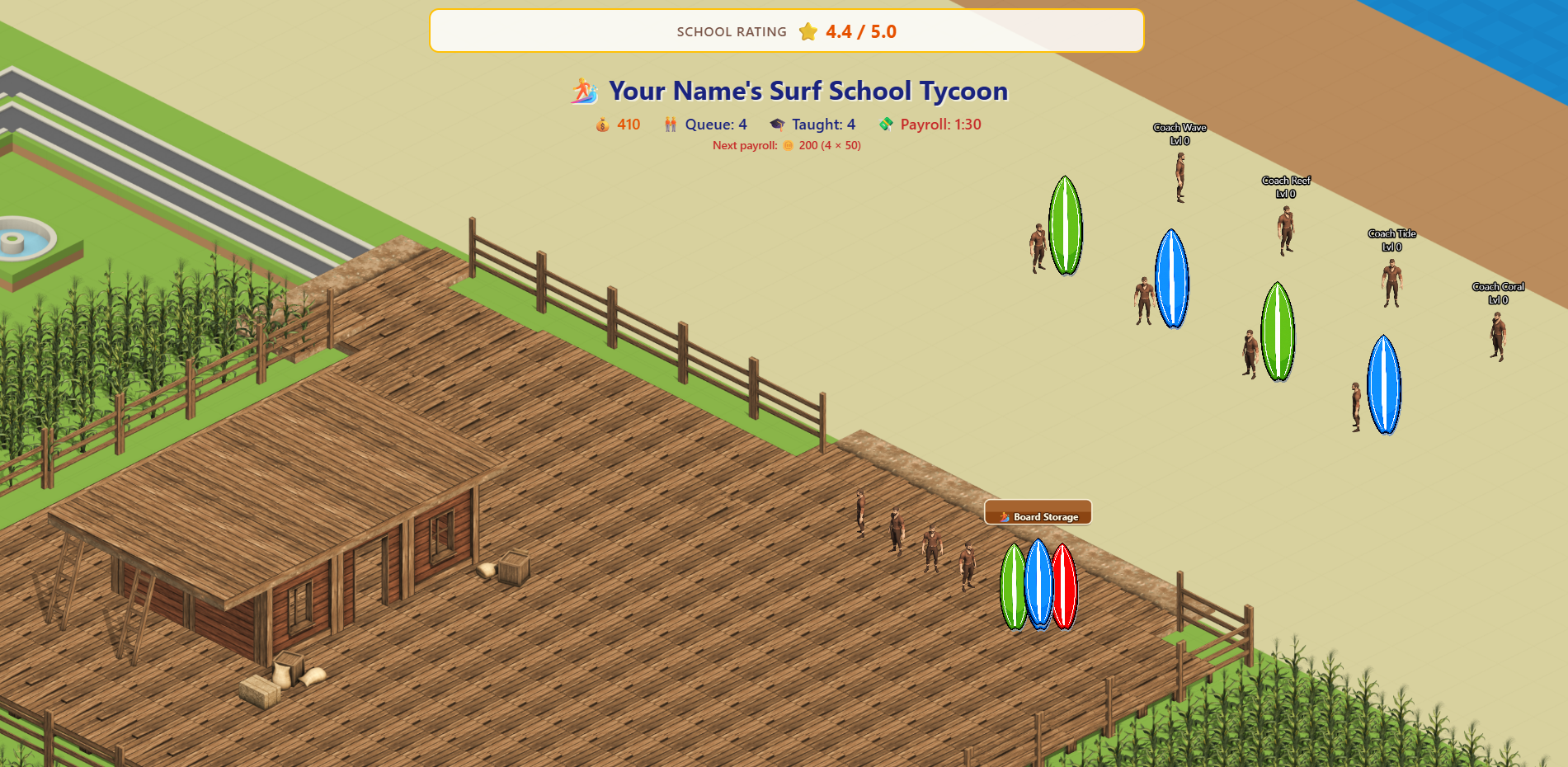 Screenshot 3 for Surf School Tycoon