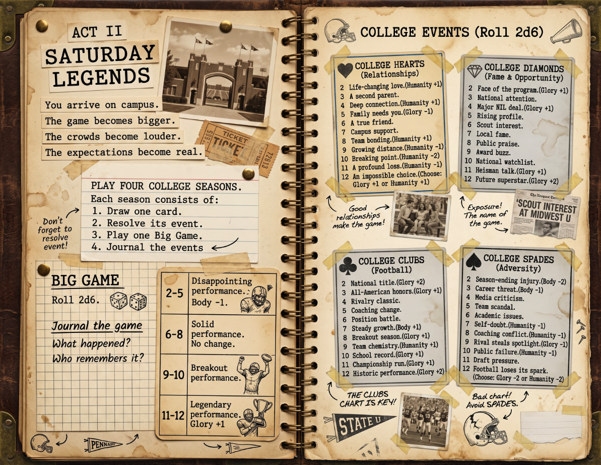 Screenshot 5 for SUNDAY LEGENDS A Solo Journaling RPG