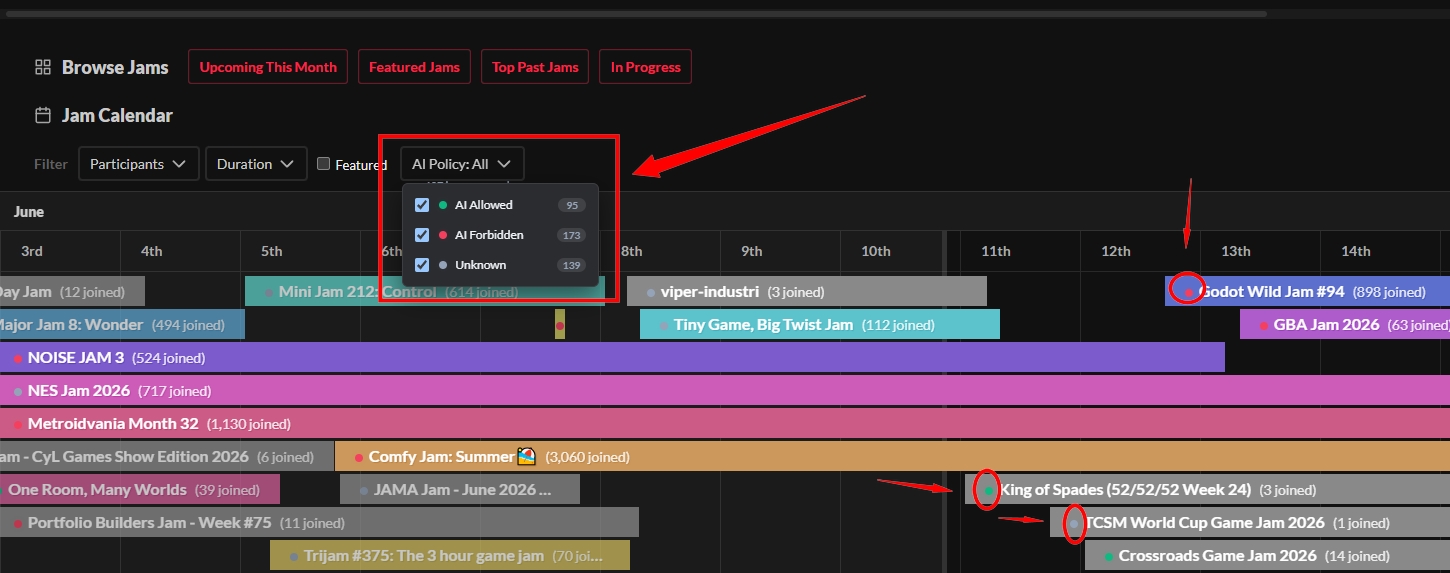 Screenshot 4 for Itch.io Jam AI Policy Filter